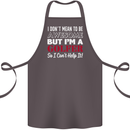 I Don't Mean to Be but I'm a Golfer Golf Cotton Apron 100% Organic Dark Grey