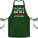 I Don't Mean to Be but I'm a Golfer Golf Cotton Apron 100% Organic Forest Green