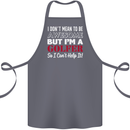I Don't Mean to Be but I'm a Golfer Golf Cotton Apron 100% Organic Steel