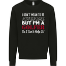 I Don't Mean to Be but I'm a Golfer Golf Kids Sweatshirt Jumper Black