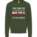 I Don't Mean to Be but I'm a Golfer Golf Mens Sweatshirt Jumper Forest Green