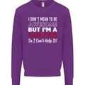 I Don't Mean to Be but I'm a Golfer Golf Mens Sweatshirt Jumper Purple