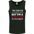 I Don't Mean to Be but I'm a Golfer Golf Mens Vest Tank Top Black