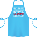I Don't Mean to Be but I'm a Grandad Cotton Apron 100% Organic Turquoise