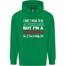 I Don't Mean to Be but I'm a Grandad Mens 80% Cotton Hoodie Irish Green
