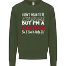 I Don't Mean to Be but I'm a Grandad Mens Sweatshirt Jumper Forest Green