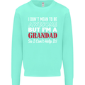 I Don't Mean to Be but I'm a Grandad Mens Sweatshirt Jumper Peppermint