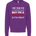 I Don't Mean to Be but I'm a Grandad Mens Sweatshirt Jumper Purple