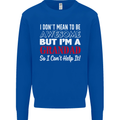 I Don't Mean to Be but I'm a Grandad Mens Sweatshirt Jumper Royal Blue