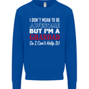 I Don't Mean to Be but I'm a Grandad Mens Sweatshirt Jumper Royal Blue