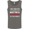 I Don't Mean to Be but I'm a Grandad Mens Vest Tank Top Charcoal