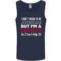 I Don't Mean to Be but I'm a Grandad Mens Vest Tank Top Navy Blue