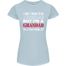 I Don't Mean to Be but I'm a Grandad Womens Petite Cut T-Shirt Light Blue