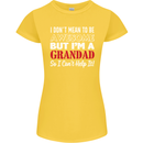 I Don't Mean to Be but I'm a Grandad Womens Petite Cut T-Shirt Yellow