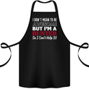 I Don't Mean to Be but I'm a Hunter Hunting Cotton Apron 100% Organic Black