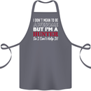I Don't Mean to Be but I'm a Hunter Hunting Cotton Apron 100% Organic Steel