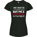 I Don't Mean to Be but I'm a Hunter Hunting Womens Petite Cut T-Shirt Black