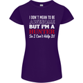 I Don't Mean to Be but I'm a Hunter Hunting Womens Petite Cut T-Shirt Purple