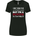 I Don't Mean to Be but I'm a Hunter Hunting Womens Wider Cut T-Shirt Black