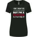 I Don't Mean to Be but I'm a Hunter Hunting Womens Wider Cut T-Shirt Black