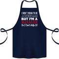 I Don't Mean to Be but I'm a Manager Rugby Cotton Apron 100% Organic Navy Blue