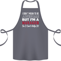 I Don't Mean to Be but I'm a Manager Rugby Cotton Apron 100% Organic Steel