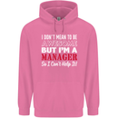 I Don't Mean to Be but I'm a Manager Rugby Mens 80% Cotton Hoodie Azelea
