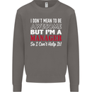 I Don't Mean to Be but I'm a Manager Rugby Mens Sweatshirt Jumper Charcoal