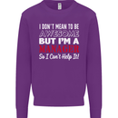 I Don't Mean to Be but I'm a Manager Rugby Mens Sweatshirt Jumper Purple