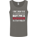 I Don't Mean to Be but I'm a Manager Rugby Mens Vest Tank Top Charcoal
