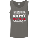 I Don't Mean to Be but I'm a Manager Rugby Mens Vest Tank Top Charcoal