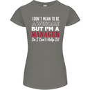 I Don't Mean to Be but I'm a Manager Rugby Womens Petite Cut T-Shirt Charcoal