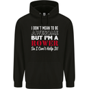 I Don't Mean to Be but I'm a Rower Rowing Childrens Kids Hoodie Black