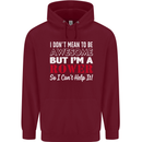 I Don't Mean to Be but I'm a Rower Rowing Childrens Kids Hoodie Maroon
