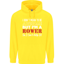 I Don't Mean to Be but I'm a Rower Rowing Childrens Kids Hoodie Yellow