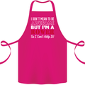 I Don't Mean to Be but I'm a Rower Rowing Cotton Apron 100% Organic Pink