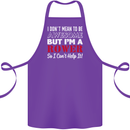I Don't Mean to Be but I'm a Rower Rowing Cotton Apron 100% Organic Purple