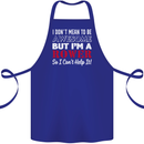 I Don't Mean to Be but I'm a Rower Rowing Cotton Apron 100% Organic Royal Blue