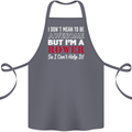 I Don't Mean to Be but I'm a Rower Rowing Cotton Apron 100% Organic Steel