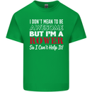 I Don't Mean to Be but I'm a Rower Rowing Kids T-Shirt Childrens Irish Green