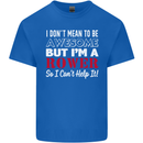 I Don't Mean to Be but I'm a Rower Rowing Kids T-Shirt Childrens Royal Blue