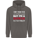 I Don't Mean to Be but I'm a Rower Rowing Mens 80% Cotton Hoodie Charcoal