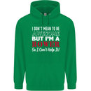 I Don't Mean to Be but I'm a Rower Rowing Mens 80% Cotton Hoodie Irish Green