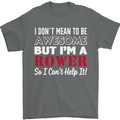 I Don't Mean to Be but I'm a Rower Rowing Mens T-Shirt Cotton Gildan Charcoal