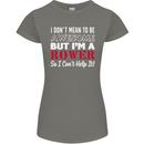 I Don't Mean to Be but I'm a Rower Rowing Womens Petite Cut T-Shirt Charcoal