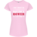I Don't Mean to Be but I'm a Rower Rowing Womens Petite Cut T-Shirt Light Pink