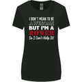 I Don't Mean to Be but I'm a Rower Rowing Womens Wider Cut T-Shirt Black