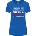 I Don't Mean to Be but I'm a Rower Rowing Womens Wider Cut T-Shirt Royal Blue