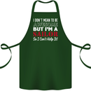 I Don't Mean to Be but I'm a Sailor Sailing Cotton Apron 100% Organic Forest Green