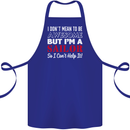 I Don't Mean to Be but I'm a Sailor Sailing Cotton Apron 100% Organic Royal Blue